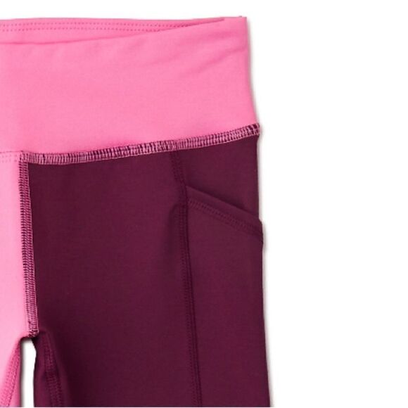 Girls Pull-On Active Athletic Comfy Leggings Pants 2-Pack Size L (10-12) - Picture 4 of 7